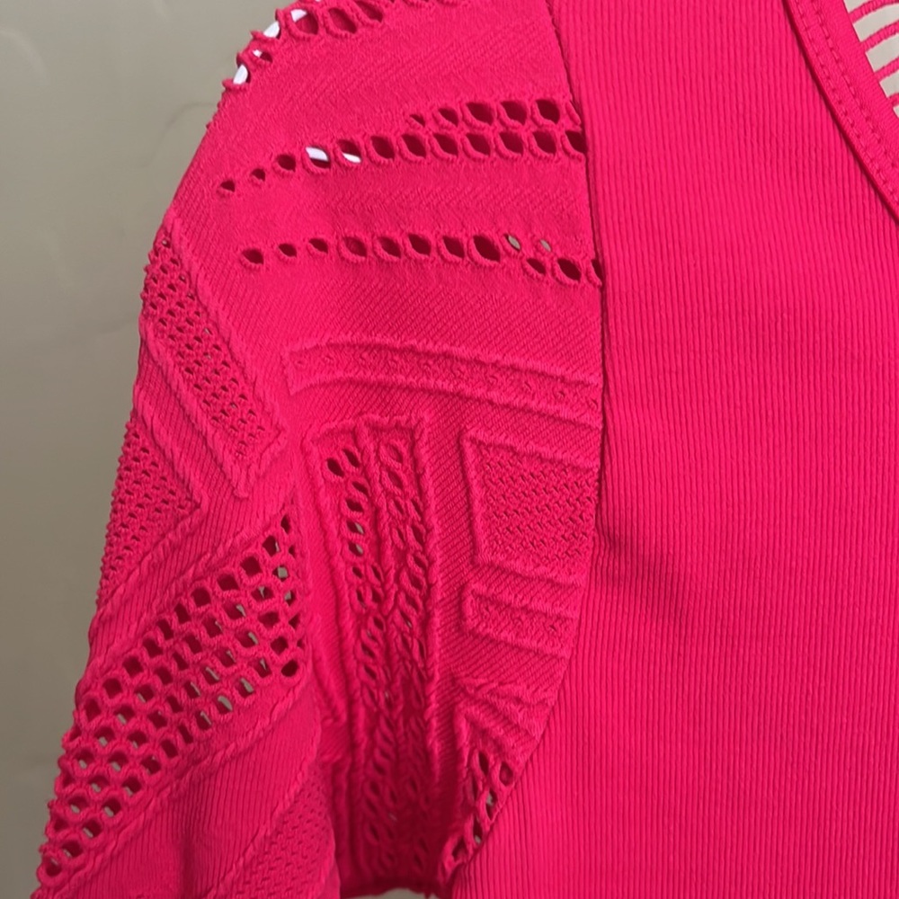Fabletics- Isabella Seamless L/S Top XS Strawberry - Picture 5 of 7